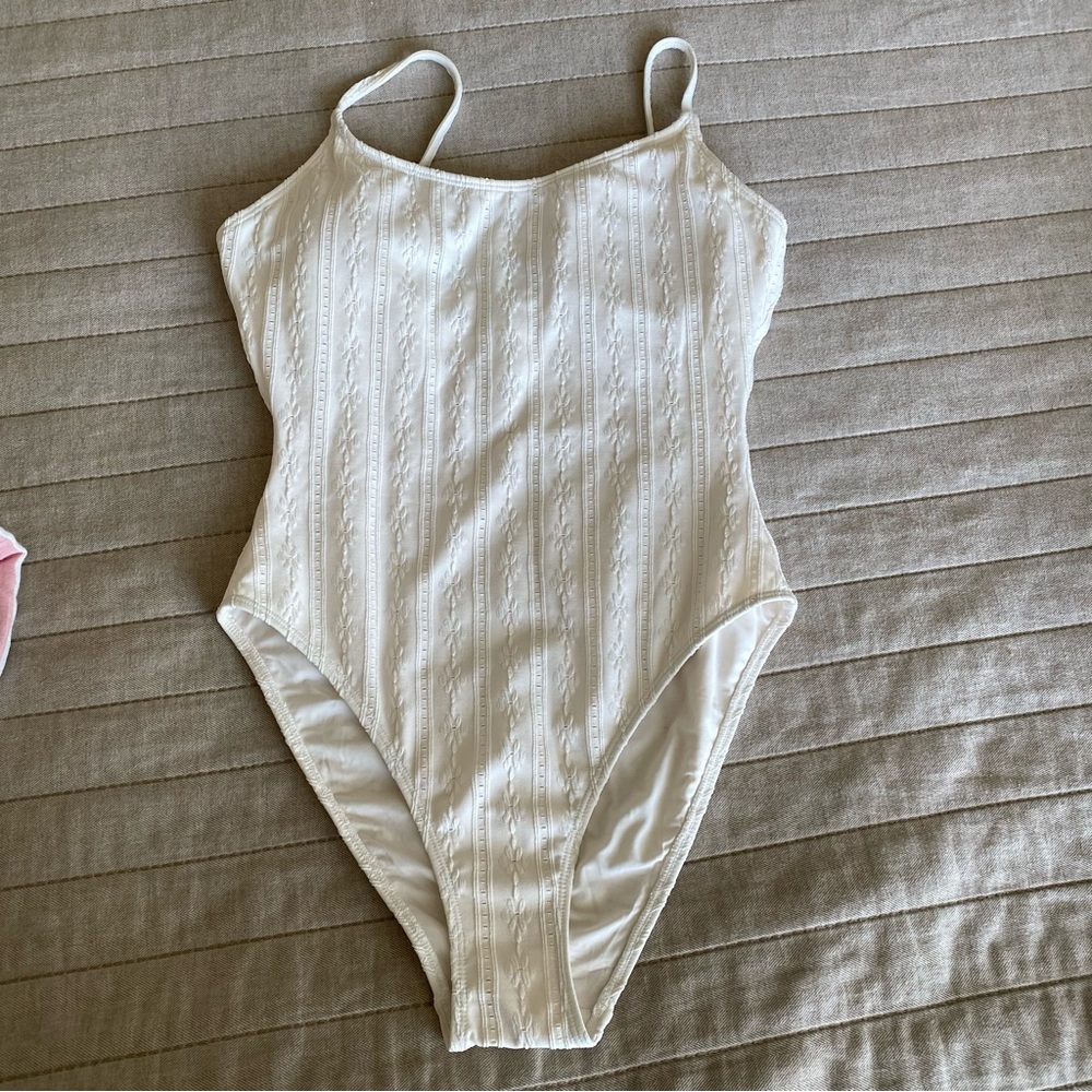 Andie White One Piece Swimsuit